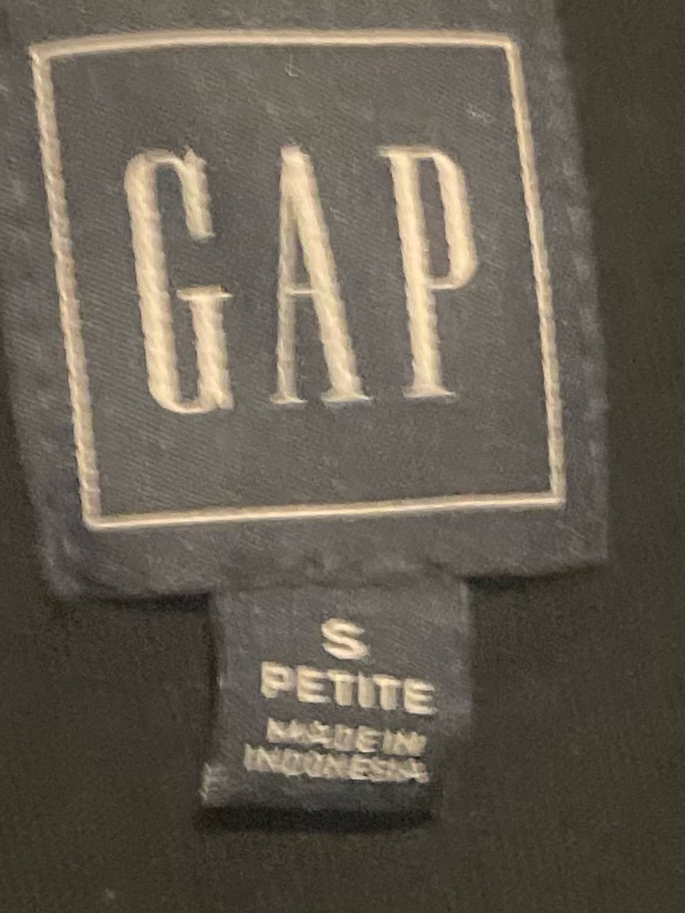 GAP Black Button-Front Short Sleeve Womens Dress size small petite - Picture 3 of 4